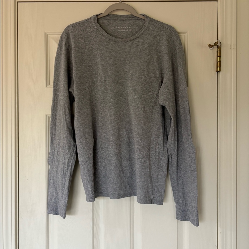 Everlane Men's Gray Long Sleeve Shirt
